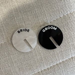 Bride and Groom Drink Tags